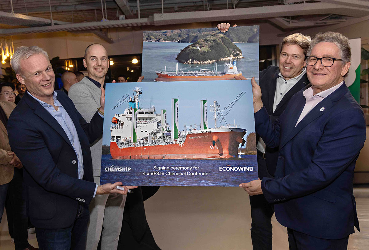 Chemship bestelt opnieuw VentoFoils bij Econowind voor twee extra tankers