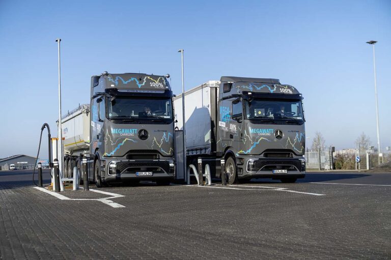 Mercedes-Benz Trucks test megawattladen met eActros 600 op langeafstandstraject door Europa