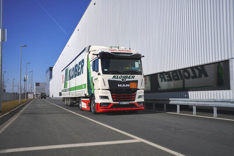 Kloiber zet eerste MAN eTrucks in voor inbound logistiek van MAN