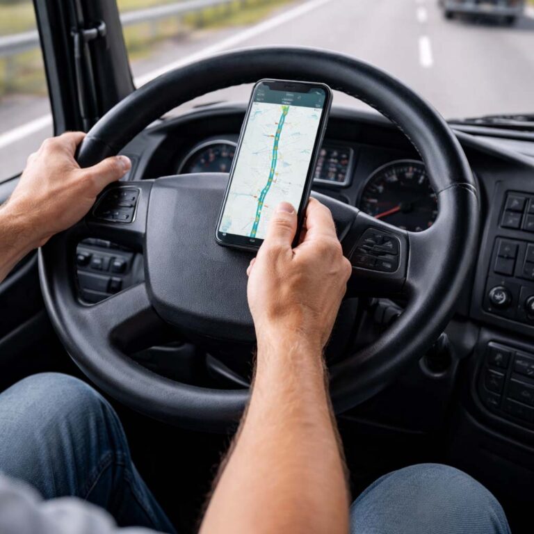 Rechtbank: telefoon ‘op stuur’ geldt als vasthouden, boete vrachtwagenchauffeur blijft grotendeels in stand