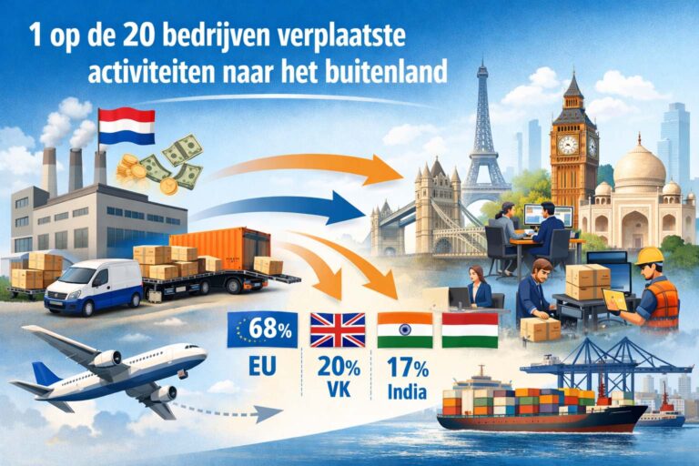 1 op de 20 bedrijven verplaatste activiteiten naar het buitenland