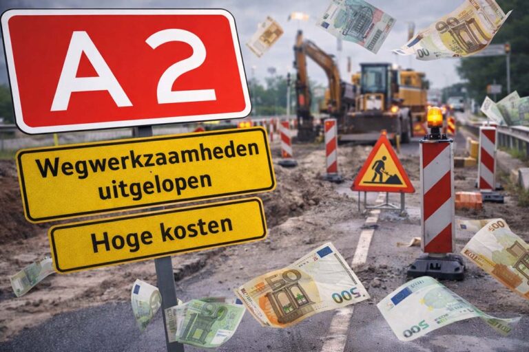 Verbreding A2 in Limburg valt bijna 180 miljoen euro duurder uit