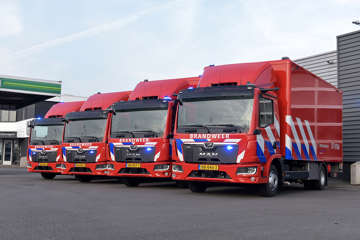 Brandweer Gelderland-Midden neemt vier MAN TGL 12.220 bakwagens in gebruik