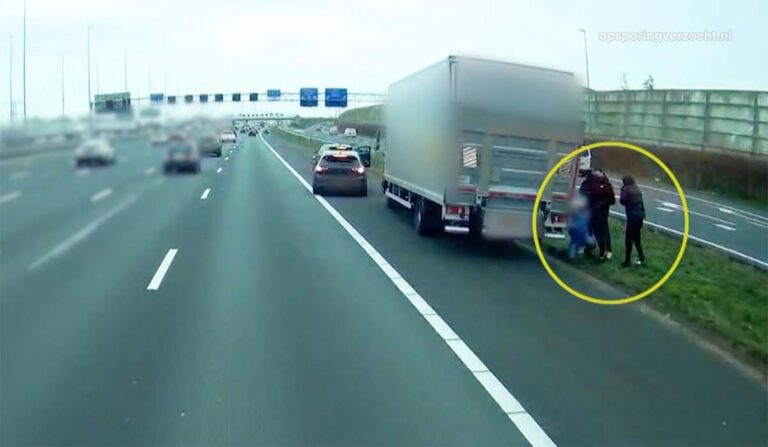 Opsporing Verzocht geeft beelden vrij na gewelddadige drugsroof op vrachtwagen bij Muiden [+video]