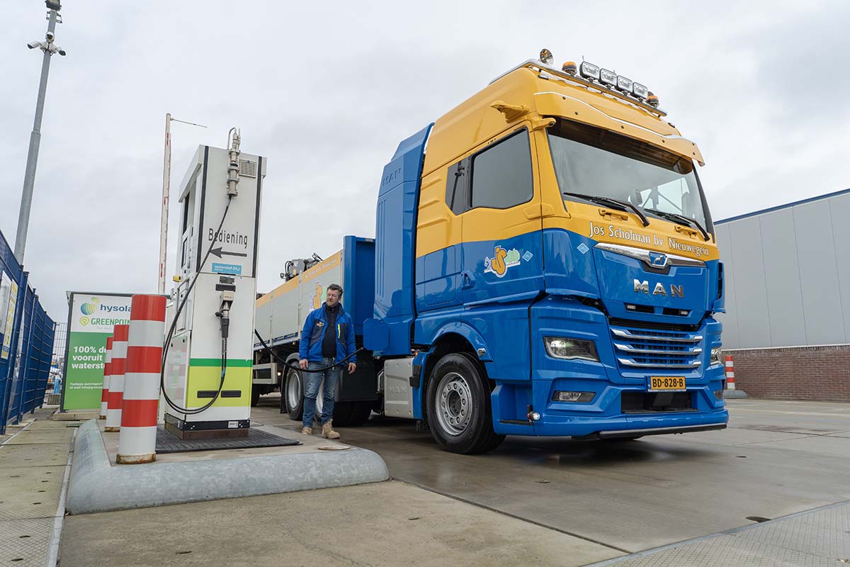 Jos Scholman MAN waterstoftruck