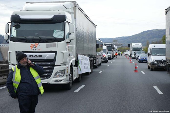 Actie Vrachtwagenchauffeurs A7