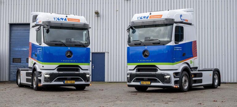 KSZ Transport zet twee elektrische eActros 600 vrachtwagens in voor distributie