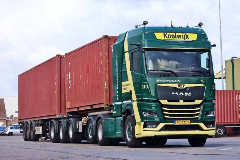 Koolwijk Logistics zet eerste MAN hTGX op waterstof in als LZV