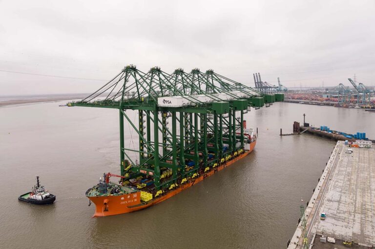 Nieuwe containerkranen markeren volgende stap in modernisering Europa Terminal Antwerpen