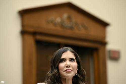 Kristi Noem weg als minister Binnenlandse Veiligheid VS