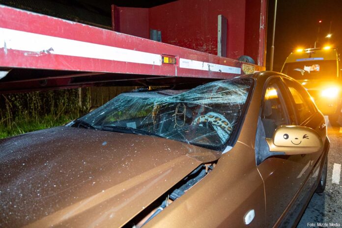 Ongeval trailer Vijfhuizen