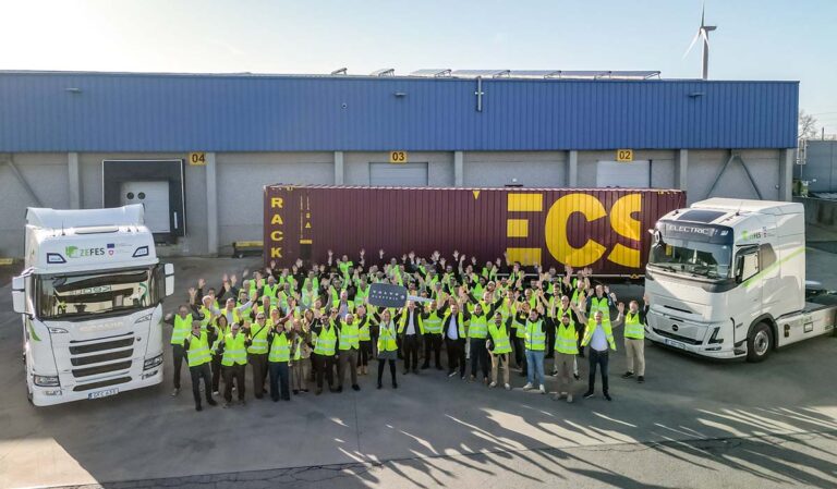 Megawattlaadtest voor elektrische langeafstandstrucks van start in Zeebrugge