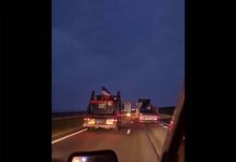 Actie vrachtwagenchauffeurs Afsluitdijk