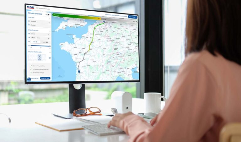 DAF introduceert routesimulator voor inzet elektrische trucks