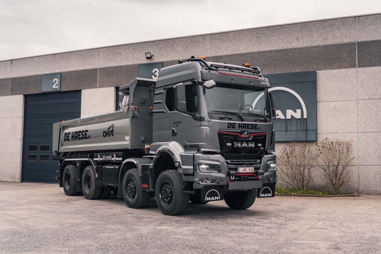 De Haese neemt unieke MAN TGS 8×8 in gebruik voor zwaar grondverzet