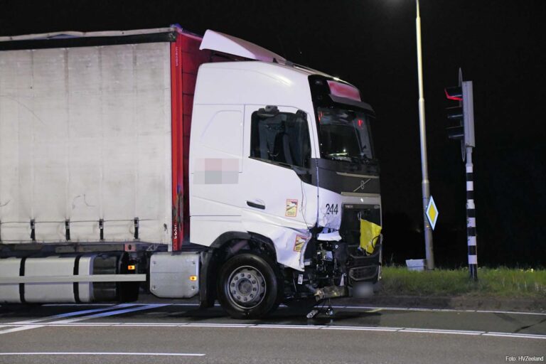 Vrachtwagenchauffeur na doorrijden bij ongeval in Zaamslag verdacht van drie strafbare feiten