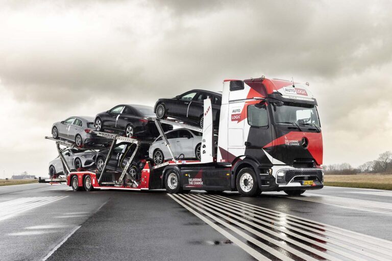 Eerste eActros als volledig elektrische autotransporter in Denemarken