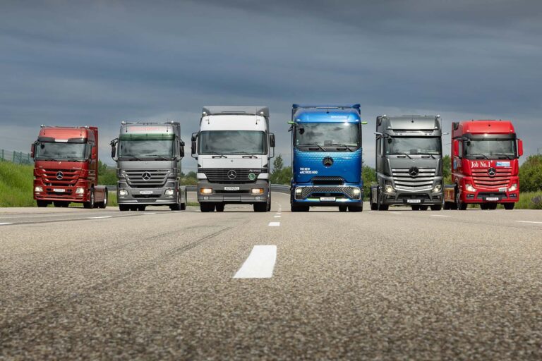 Mercedes-Benz viert 30 jaar Actros: van dieselicoon tot elektrische eActros 600