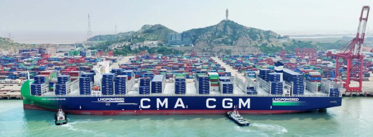 CMA CGM neemt grootste LNG-containerschip onder Franse vlag in gebruik