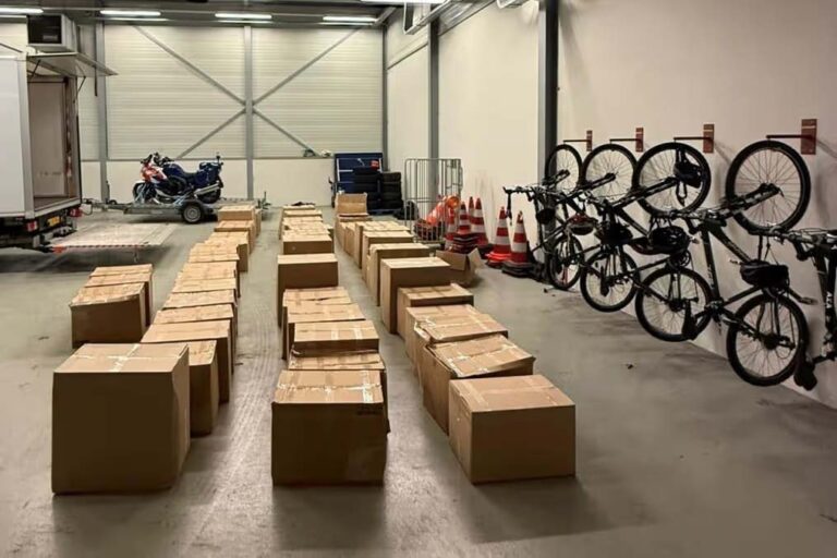 Bijna 1.000 kilo hennep aangetroffen in bakwagen op A67 bij Venlo