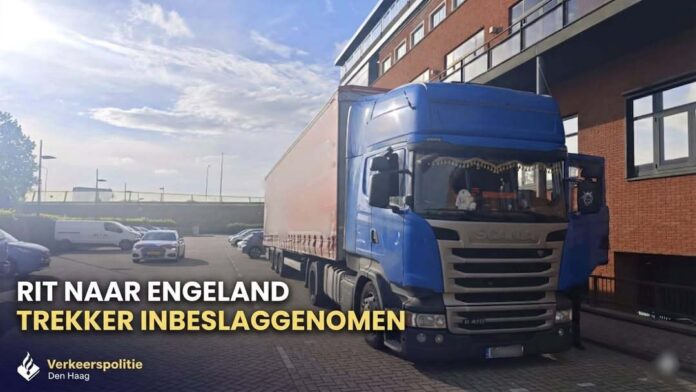 Vrachtwagen stilgezet