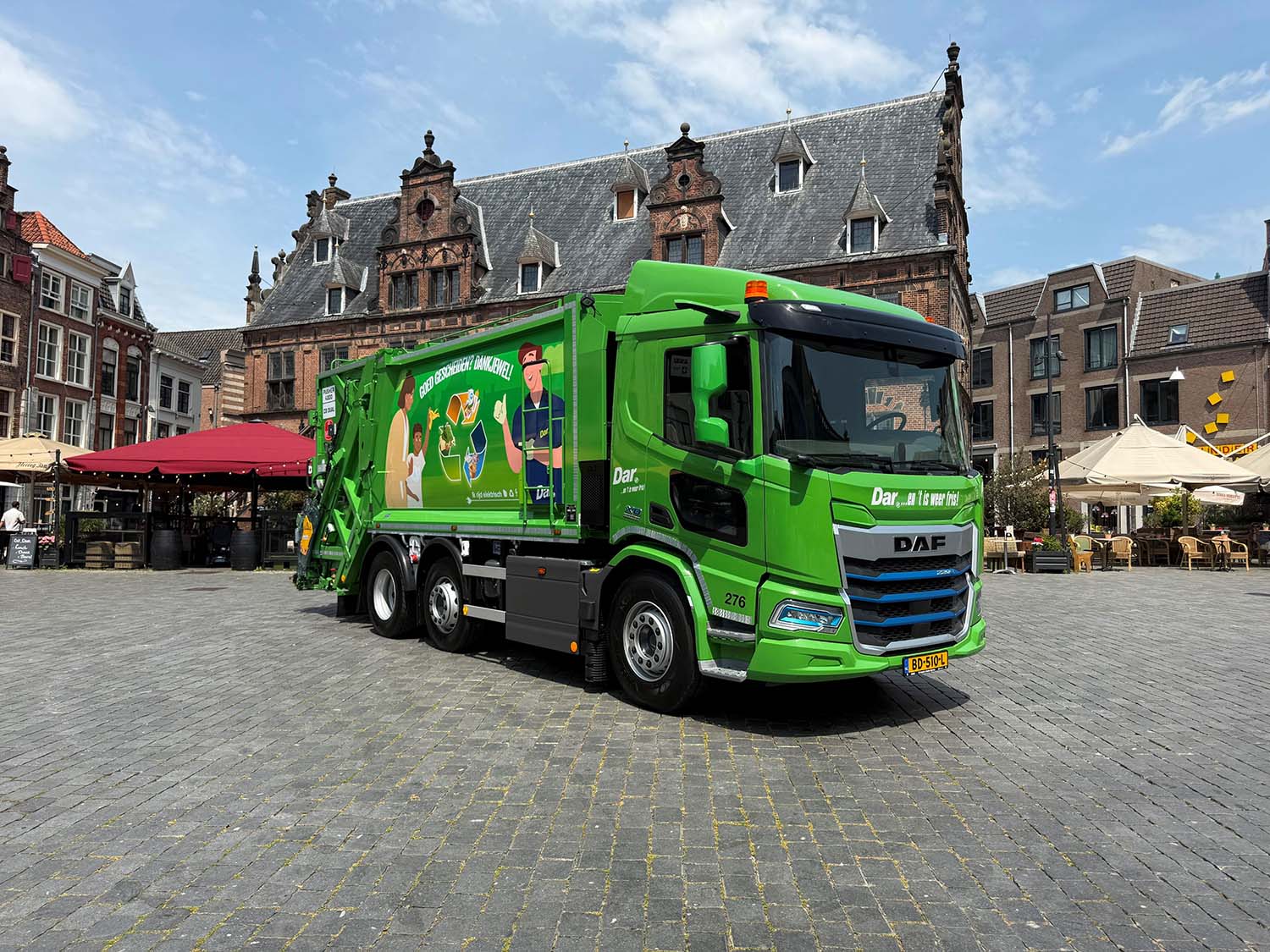 Dar neemt eerste volledig elektrische inzamelwagen in gebruik