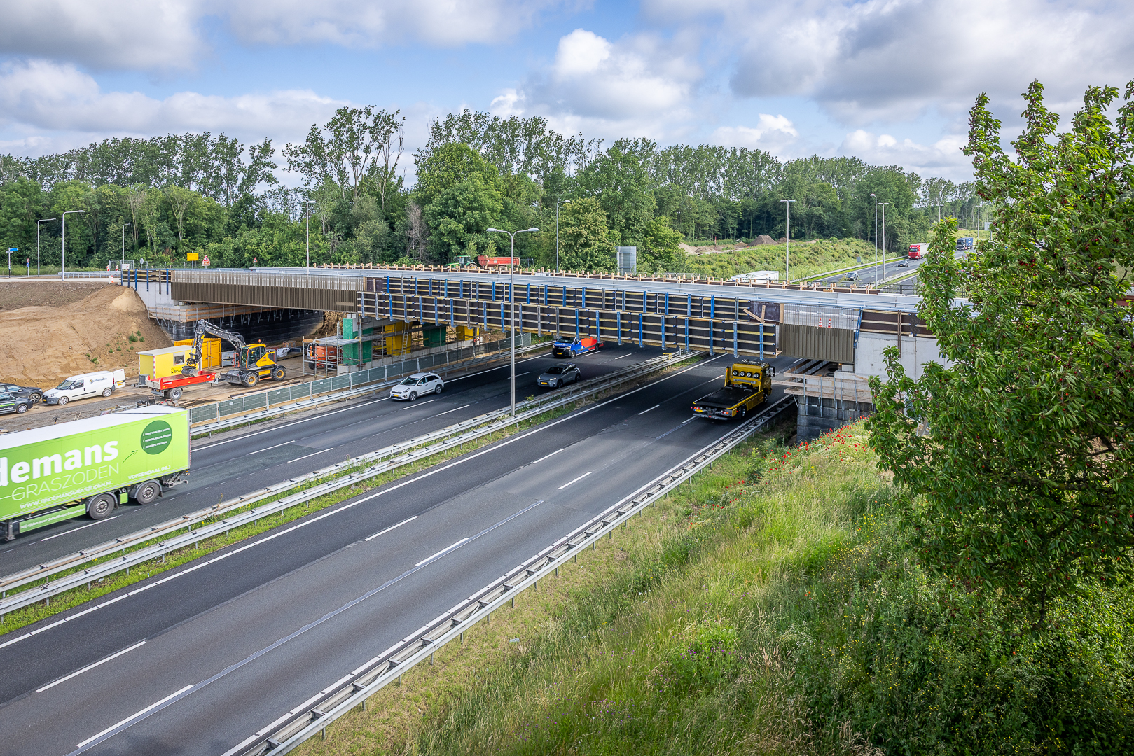 Nachtelijke afsluitingen A2 vanwege werkzaamheden aan viaduct Graetheide