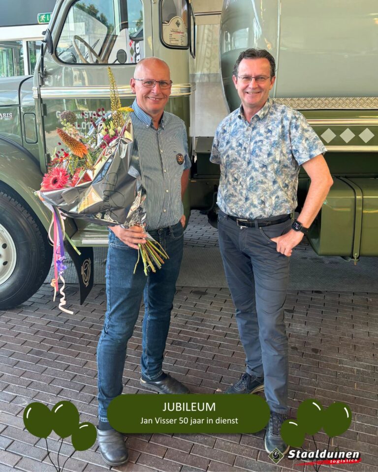 Jan Visser al 50 jaar in dienst bij Staalduinen Logistics