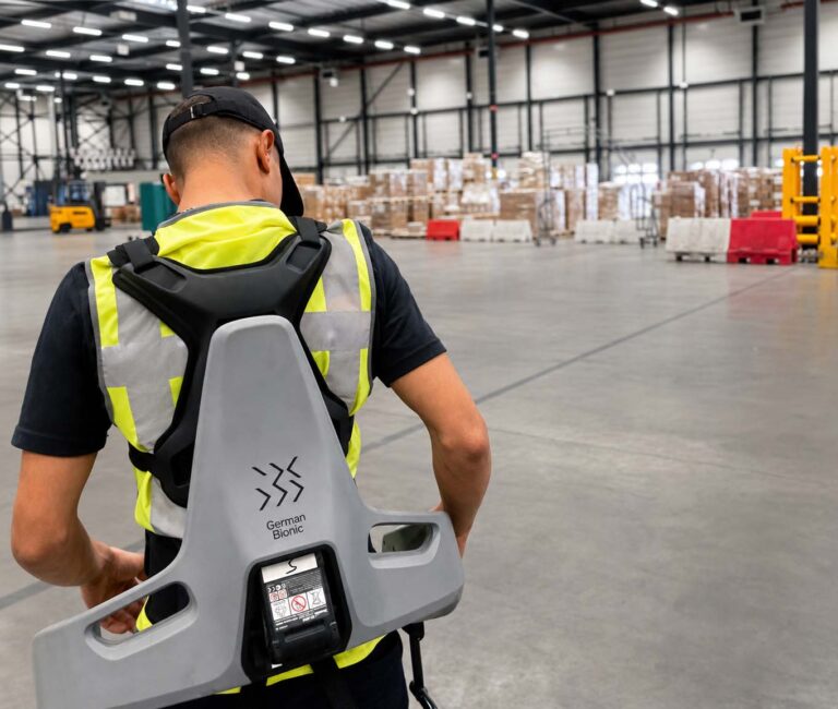 Maastricht Aachen Airport zet AI-gestuurd exoskelet in voor vrachtafhandeling