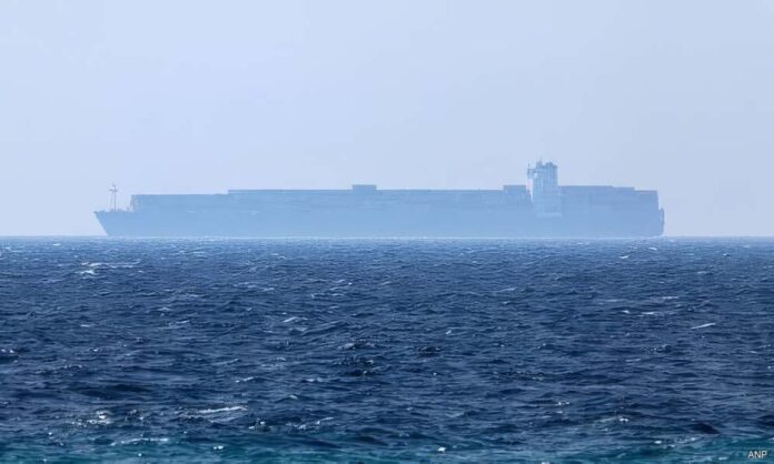 Containerschip in Strata van Hormuz