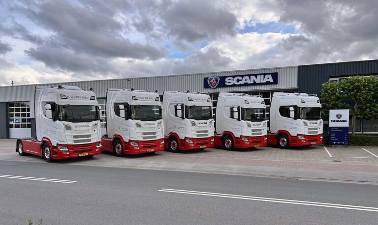 H. van der Burgt Transport breidt wagenpark uit met vijf Scania-trekkers