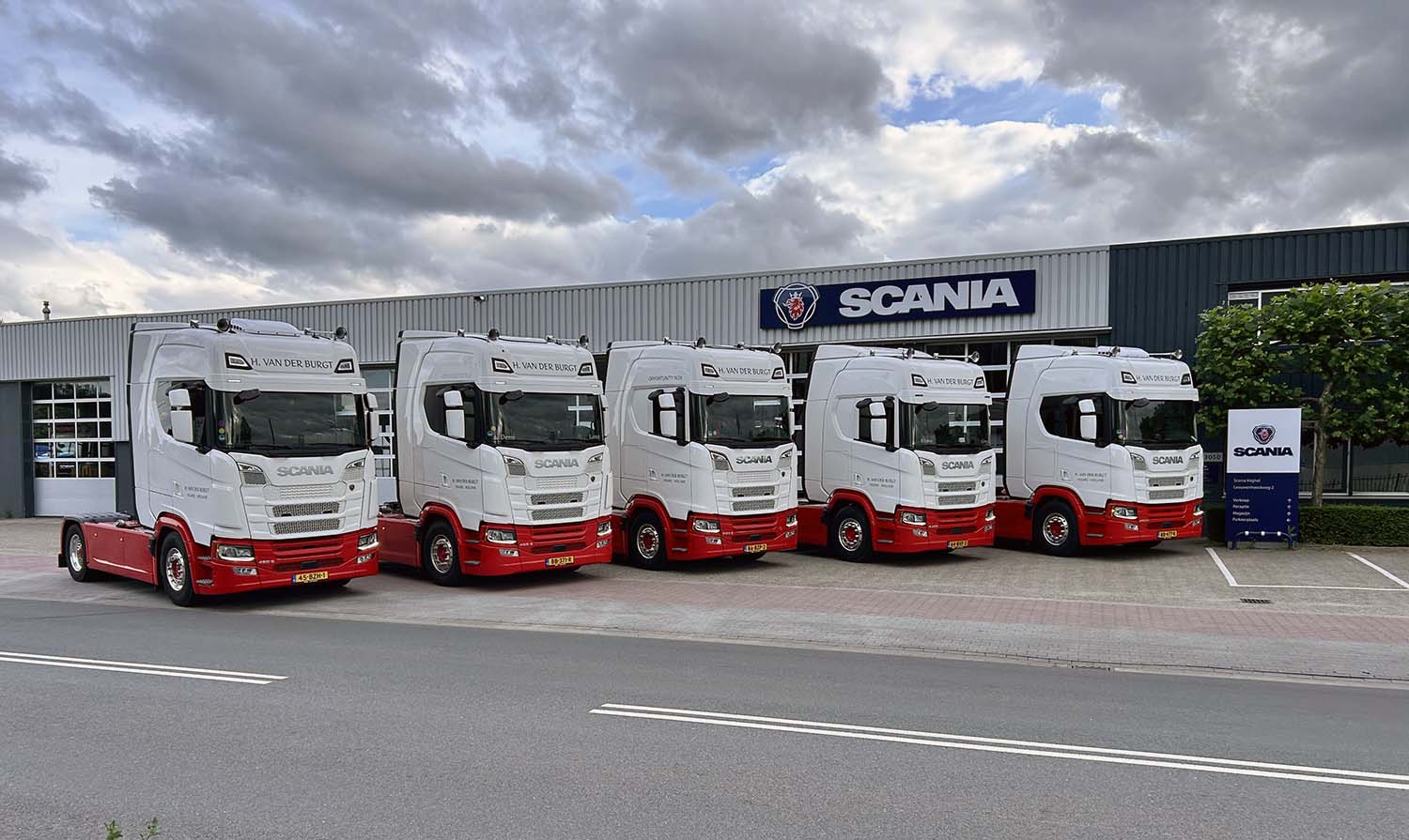 H. van der Burgt Transport breidt wagenpark uit met vijf Scania-trekkers