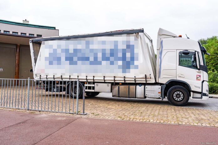 Te hoge vrachtwagen