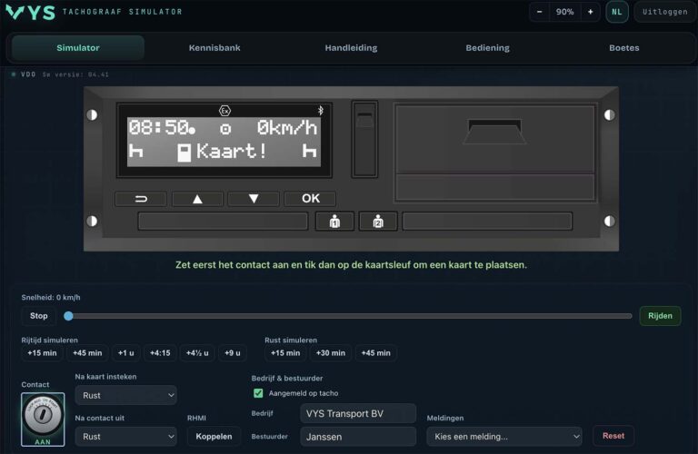 Nieuwe tachograaf-simulator springt in het gat dat VDO achterlaat