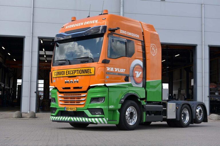 Van der Vlist investeert in waterstof: eerste MAN hTGX-trekkers met verbrandingsmotor in gebruik