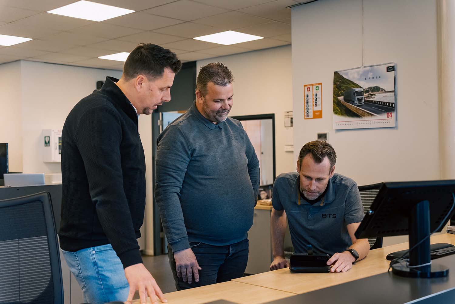 Mark Venema met collega's