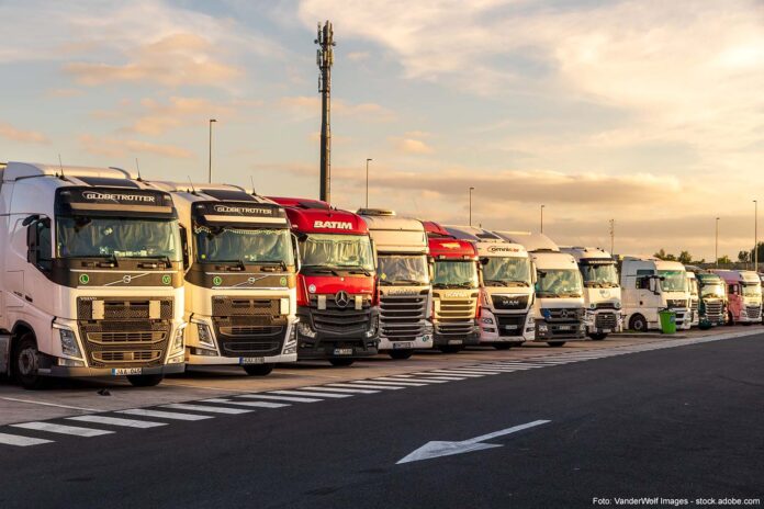 Parkeerplaats voor vrachtwagens België