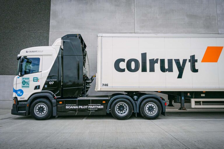 Colruyt test twee bijzondere Scania-waterstoftrucks: slechts twintig exemplaren gebouwd