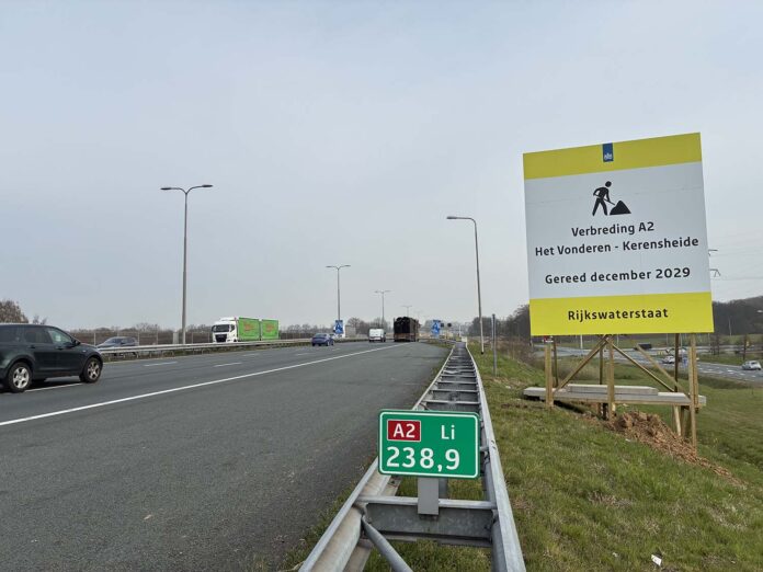 A2 wegwerkzaamheden