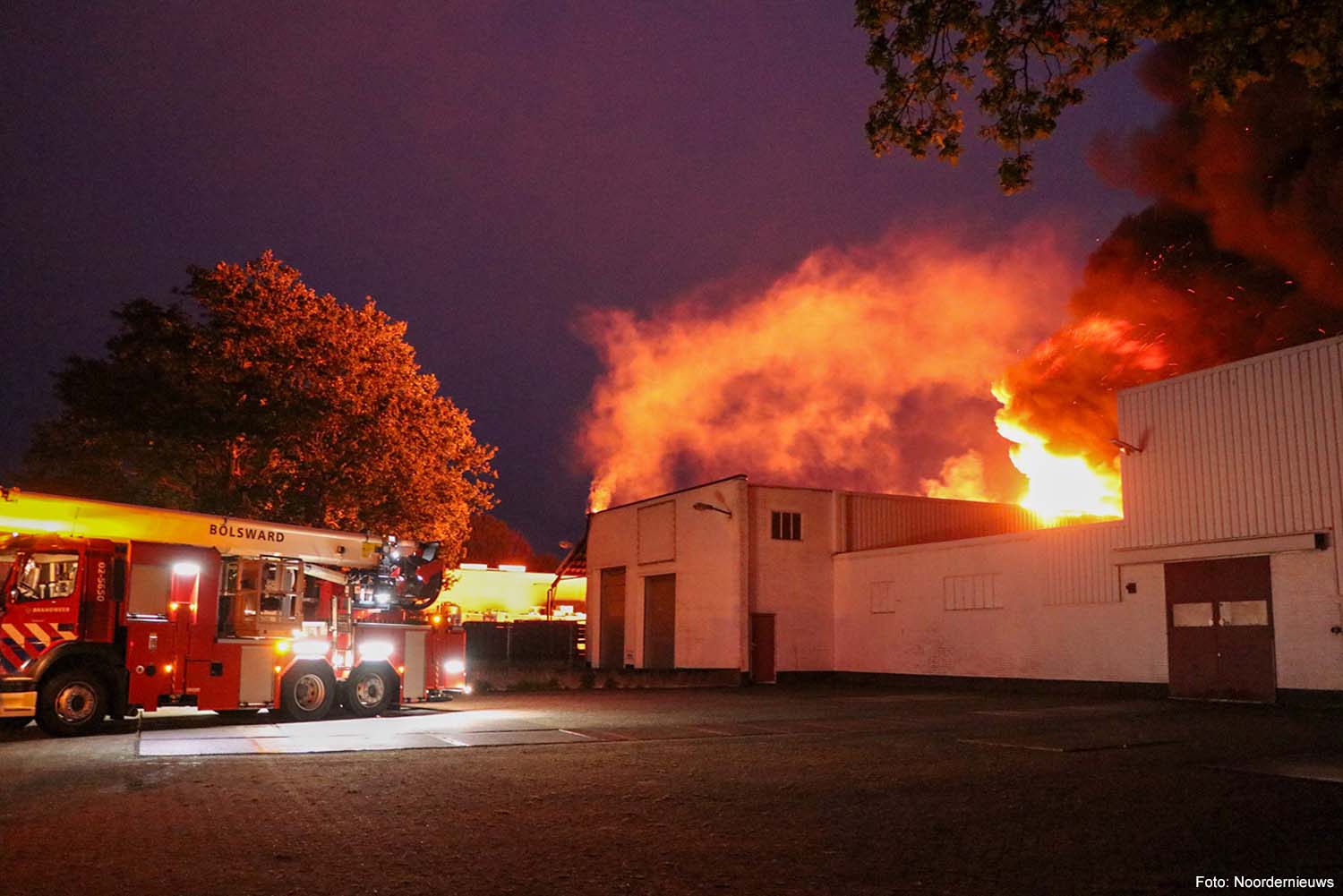 Quatra na zeer grote brand Heerenveen: dienstverlening kan gewoon doorgaan