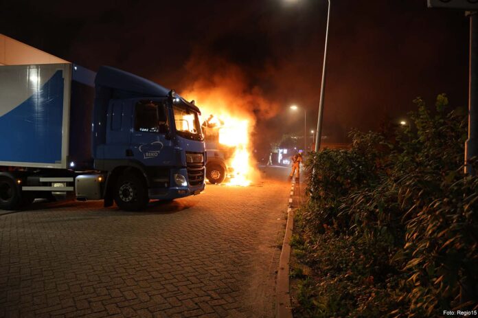 brand vrachtwagen
