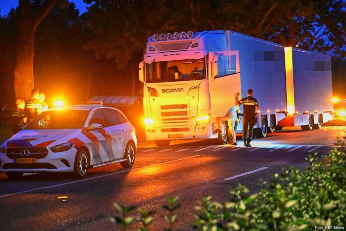 Dronken vrachtwagenchauffeur Leerdam