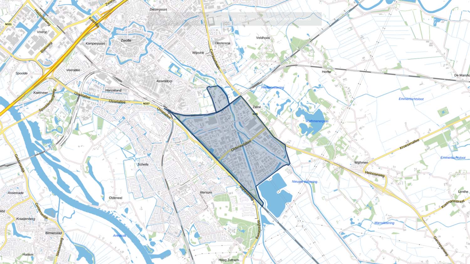 Zwolle parkeerverbod Marslanden