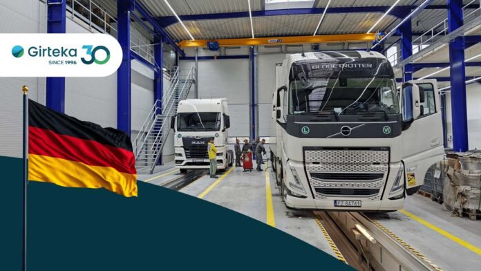 Girteka werkplaats Duitsland