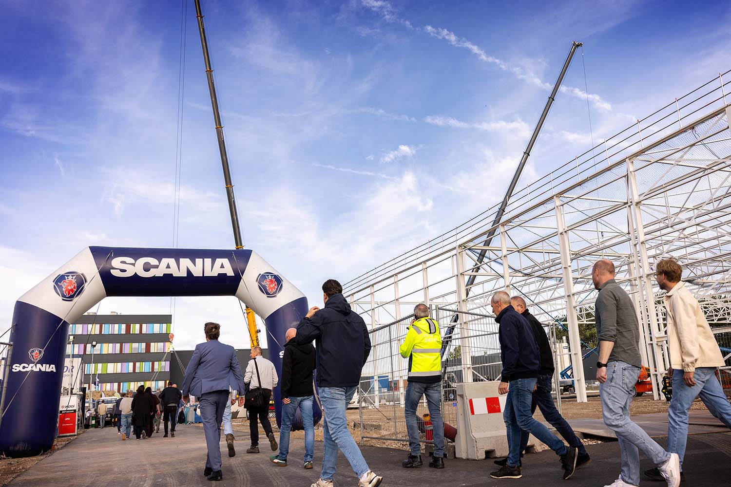 Hoogste punt bereikt van nieuw pand Scania aan Russenweg in Zwolle